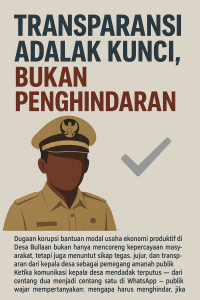 kepala desa harus transparansi