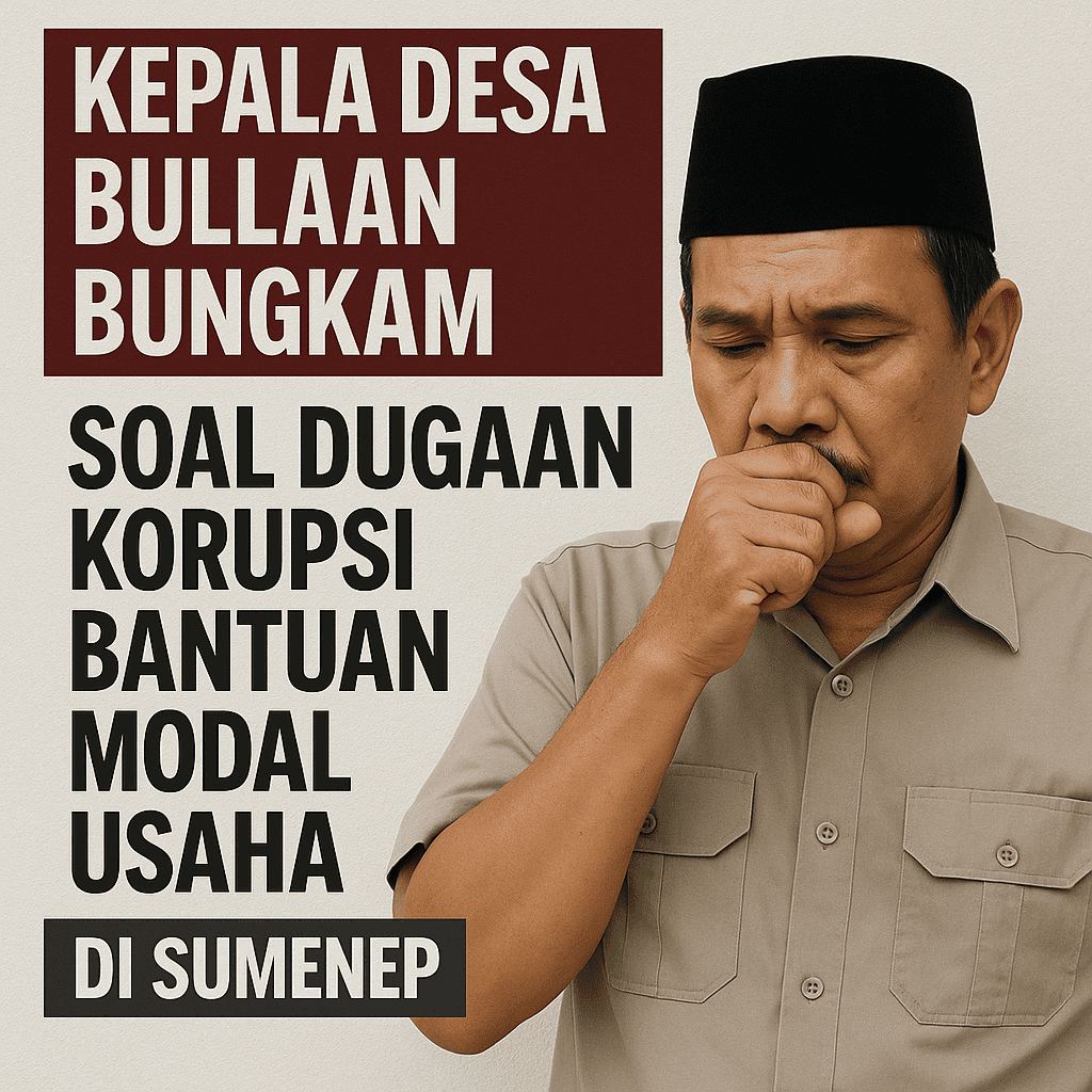 kepala desa bullaan bungkam soal dugaan korupsi bantuan usaha