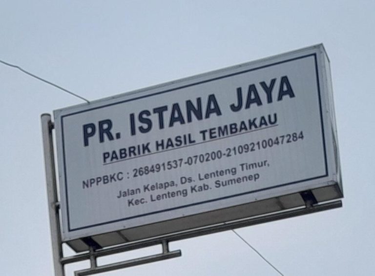 PR Istana Jaya Diduga Selewengkan Pita Cukai Tanpa Produksi