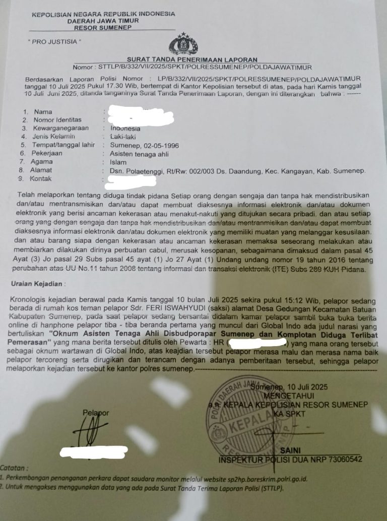 Asisten Disbudporapar Tempuh Jalur Hukum