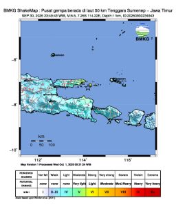 Gempa Sumenep 30 September 2025